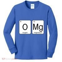 OMG Periodic Table Chemistry Joke Kids Long Sleeve Shirt thumb 0
