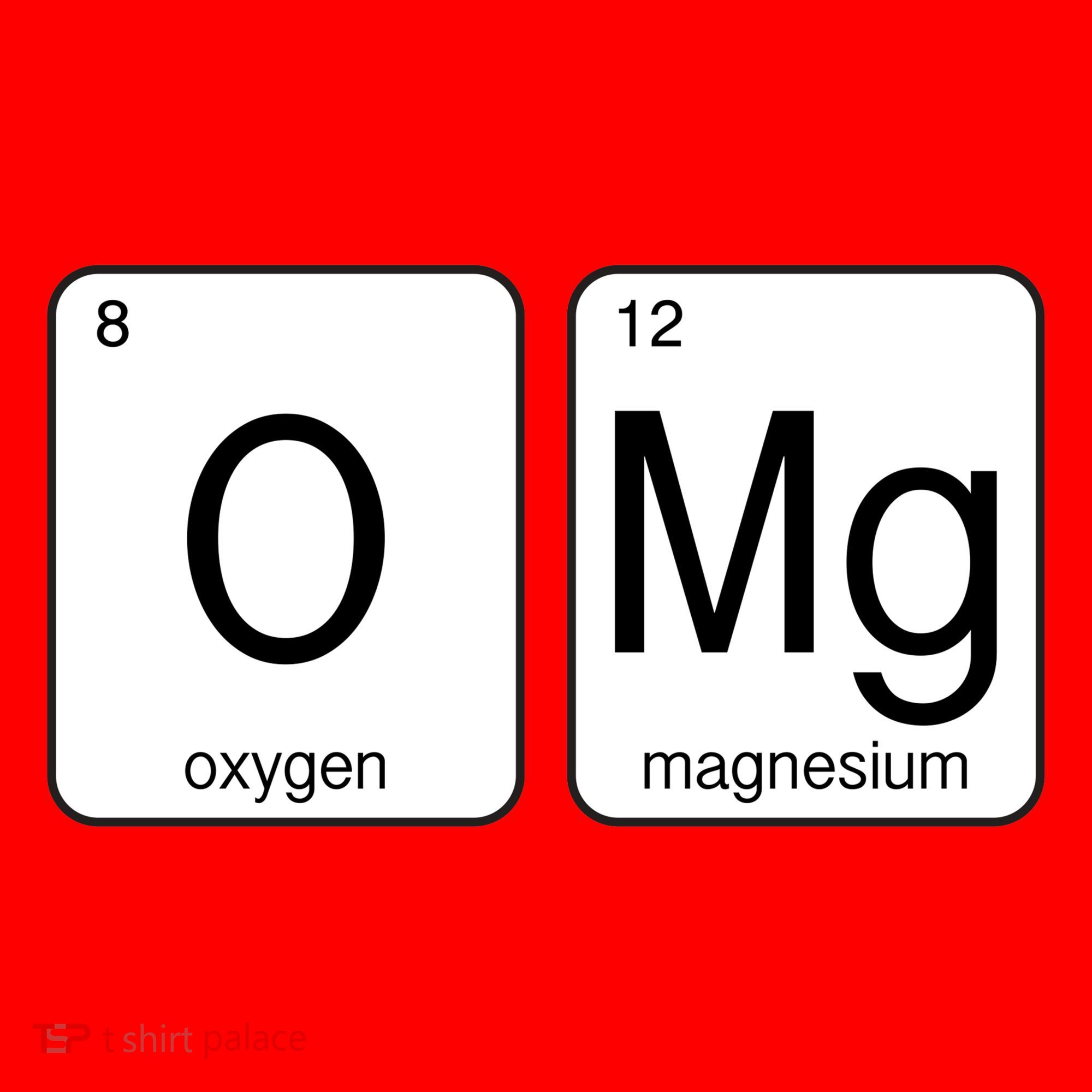 OMG Periodic Table Chemistry Joke Santa Hat
