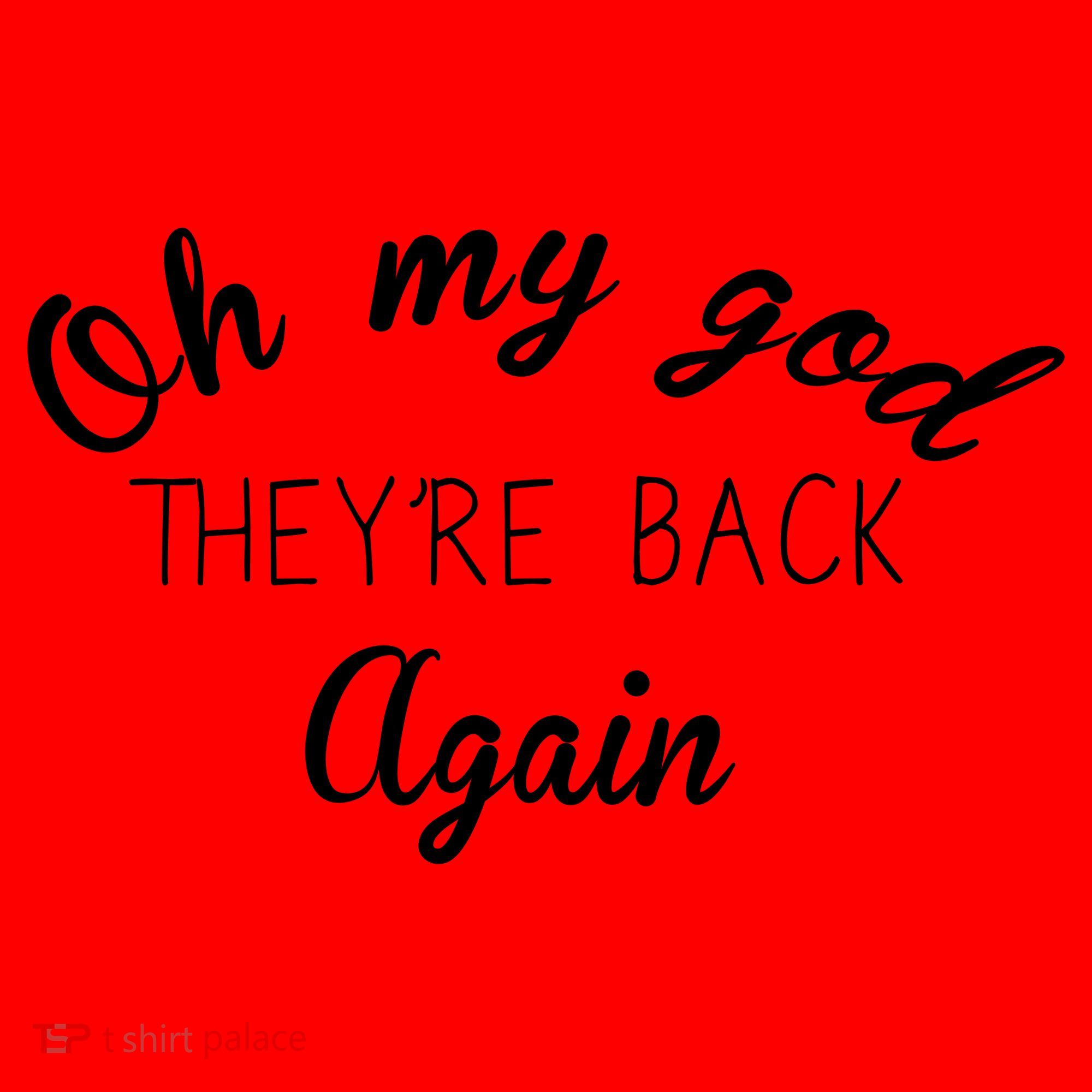 OMG They're Back Again Classic Music Band Santa Hat
