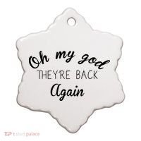 OMG They're Back Again Classic Music Band Ceramic Ornament thumb 0