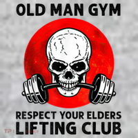 Old Man Gym Respect Your Elders Lifting Clubs Weightlifting Long Sleeve Shirt thumb 2