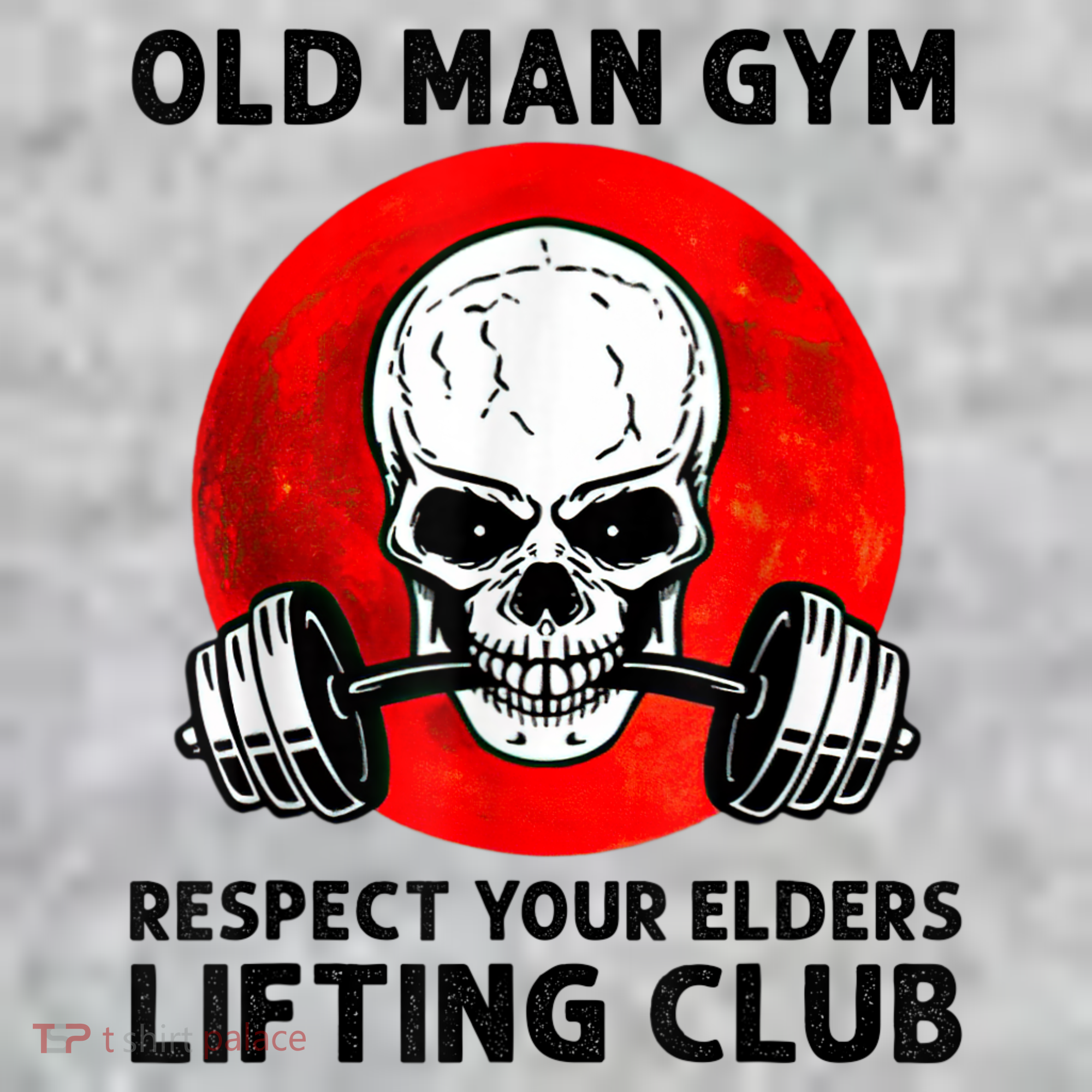 Old Man Gym Respect Your Elders Lifting Clubs Weightlifting Kids Sweatshirt