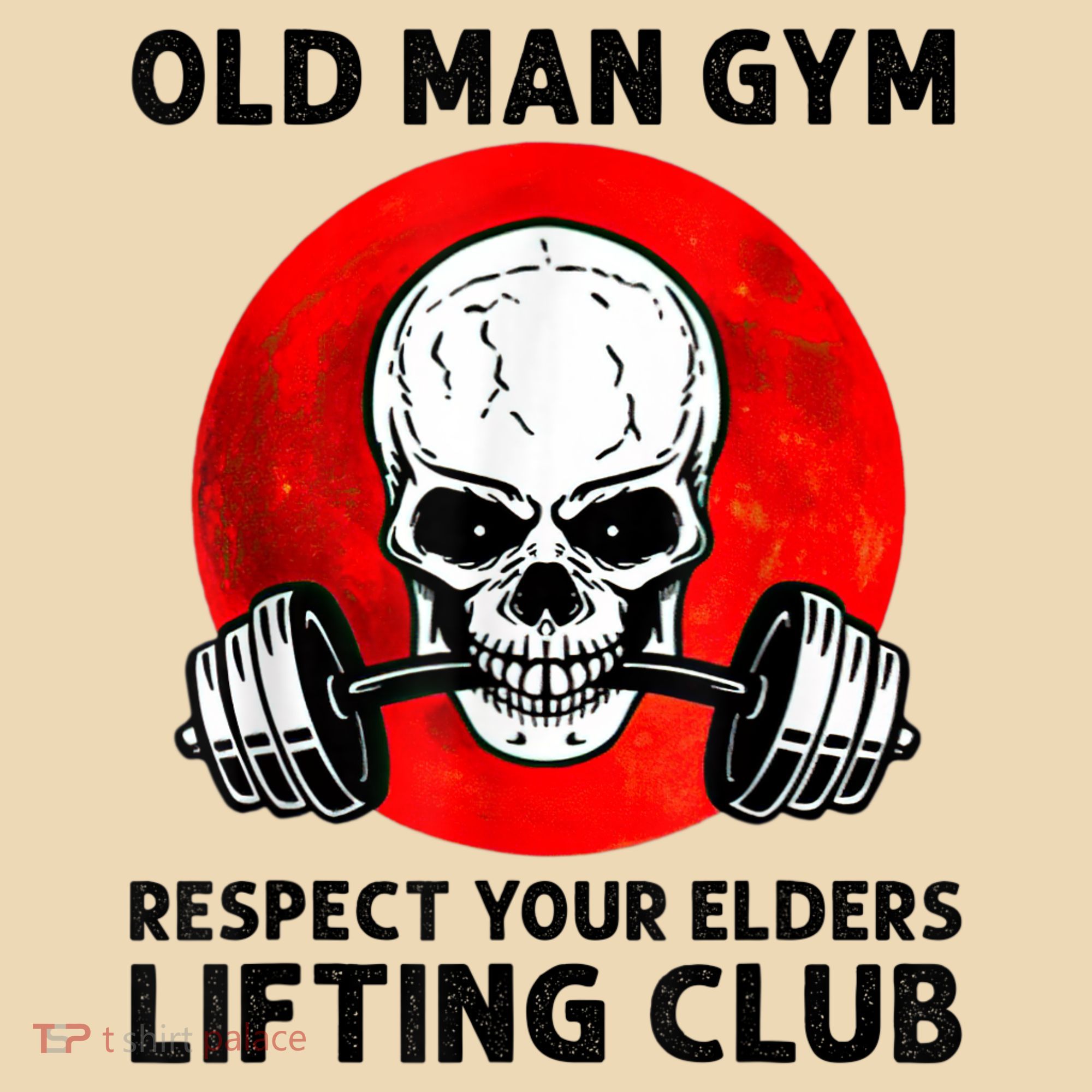 Old Man Gym Respect Your Elders Lifting Clubs Weightlifting Tote Bag