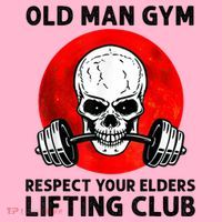 Old Man Gym Respect Your Elders Lifting Clubs Weightlifting Coaster thumb 2