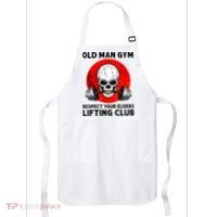 Old Man Gym Respect Your Elders Lifting Clubs Weightlifting Apron thumb 0