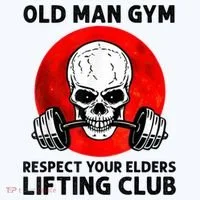 Old Man Gym Respect Your Elders Lifting Clubs Weightlifting Apron thumb 3
