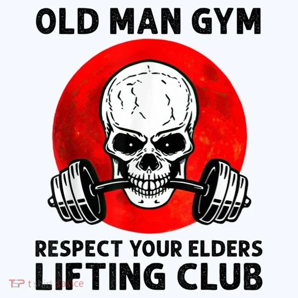 Old Man Gym Respect Your Elders Lifting Clubs Weightlifting Apron