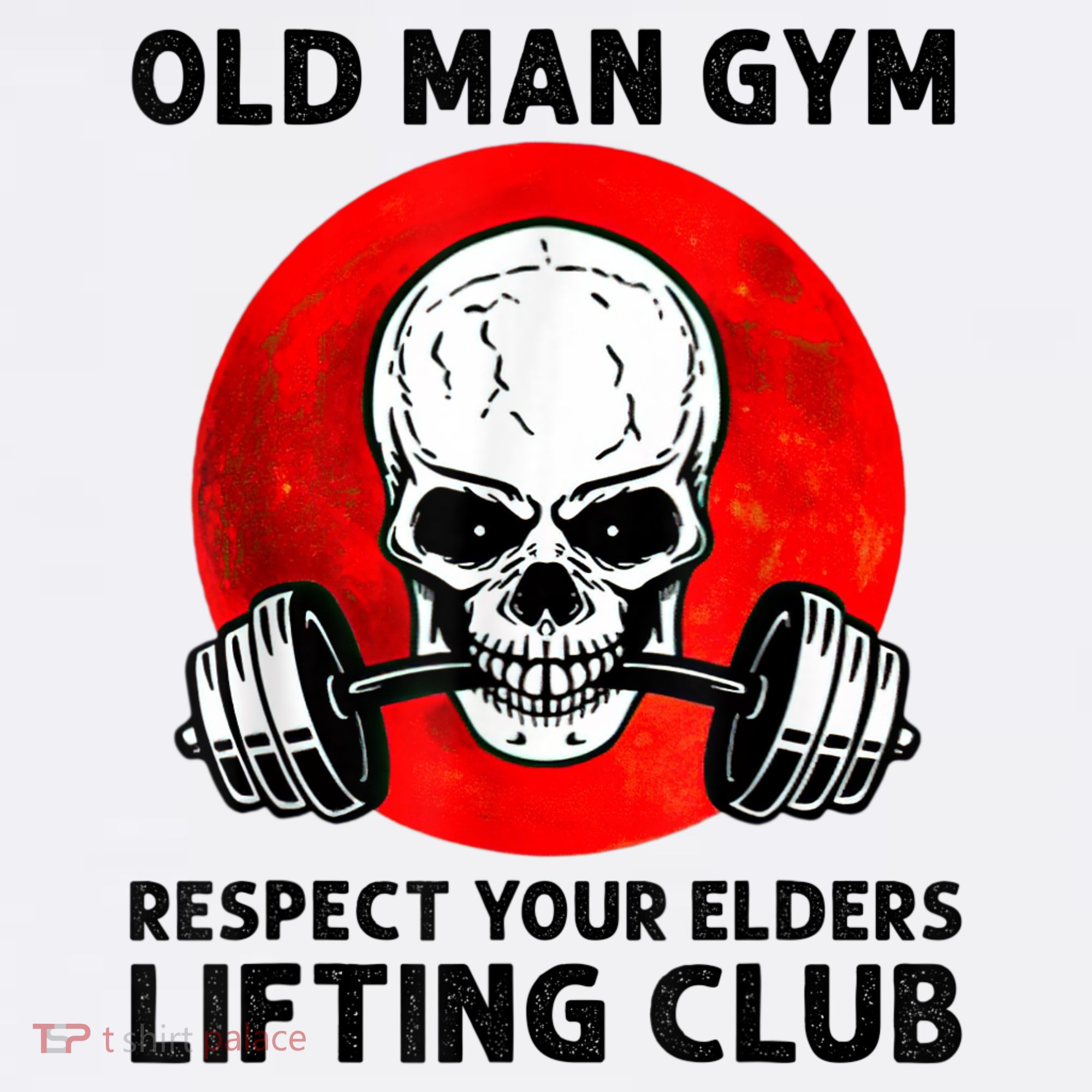 Old Man Gym Respect Your Elders Lifting Clubs Weightlifting Button