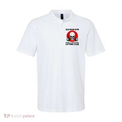 Old Man Gym Respect Your Elders Lifting Clubs Weightlifting Polo