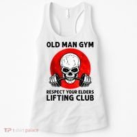 Old Man Gym Respect Your Elders Lifting Clubs Weightlifting Women's Tank Top thumb 0