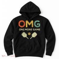 One More Game Omg Retro Funny Pickleball Lover Pickle Ball Hoodie thumb 0