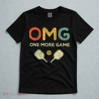 One More Game Omg Retro Funny Pickleball Lover Pickle Ball T-Shirt thumb 5