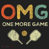 One More Game Omg Retro Funny Pickleball Lover Pickle Ball Hat thumb 2