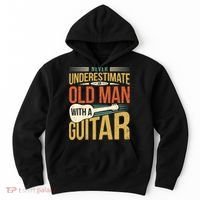 Old Man Guitar Player Saying Father Grandpa Man Guitarist Hoodie thumb 0