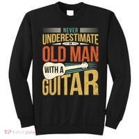 Old Man Guitar Player Saying Father Grandpa Man Guitarist Sweatshirt thumb 0