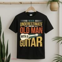 Old Man Guitar Player Saying Father Grandpa Man Guitarist T-Shirt thumb 2