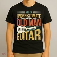 Old Man Guitar Player Saying Father Grandpa Man Guitarist T-Shirt thumb 3