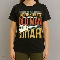 Old Man Guitar Player Saying Father Grandpa Man Guitarist T-Shirt thumb 4
