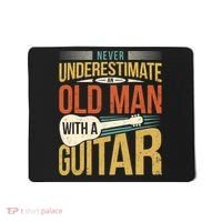 Old Man Guitar Player Saying Father Grandpa Man Guitarist Mousepad thumb 0