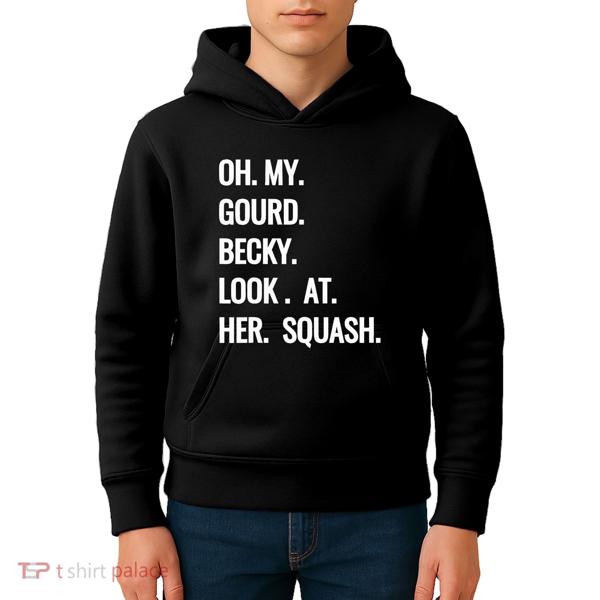 Oh My Gourd Becky Look At Her Squash Funny Fall Puns Memes Kids Hoodie