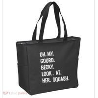 Oh My Gourd Becky Look At Her Squash Funny Fall Puns Memes Tote Bag thumb 2