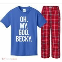 Oh My God Becky Gift Kids Plaid Pajama Set thumb 0