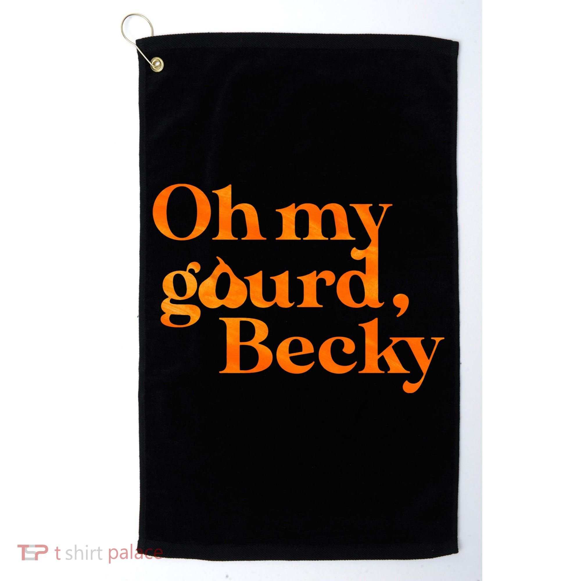 Oh My Gourd Becky Funny Golf Towel