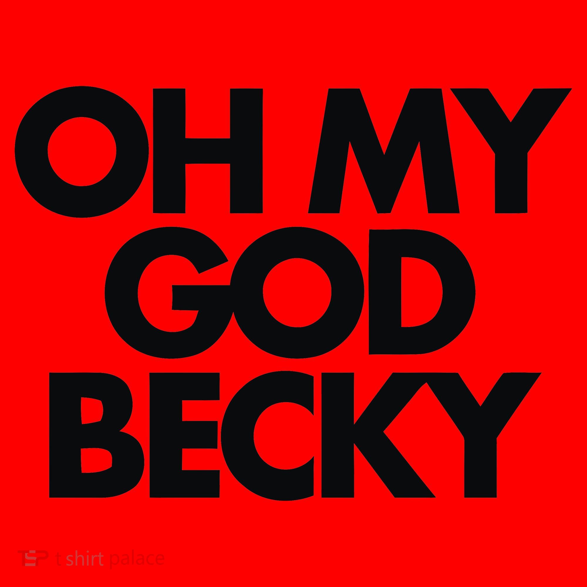 Oh My God Becky Santa Hat