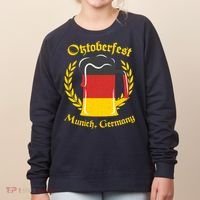Oktoberfest Munich Germany Flag Mug Women's Sweatshirt thumb 0