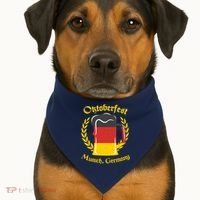 Oktoberfest Munich Germany Flag Mug USA-Made Doggie Bandana thumb 1