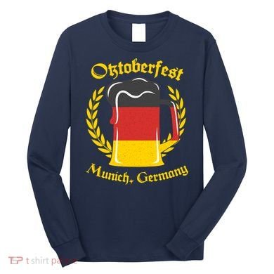 Oktoberfest Munich Germany Flag Mug Long Sleeve Shirt