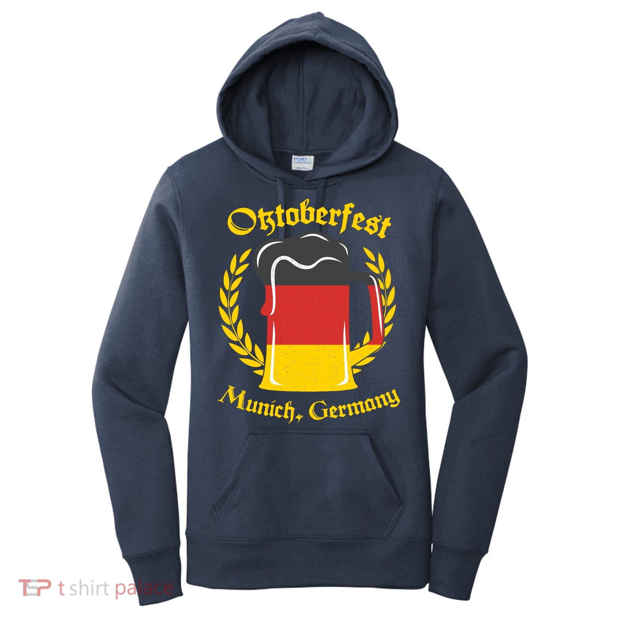 Oktoberfest Munich Germany Flag Mug Women's Hoodie