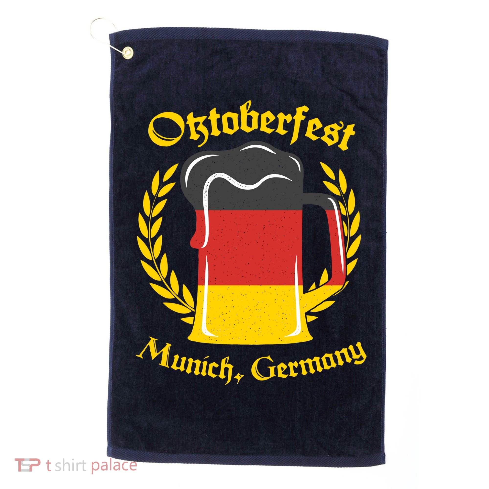 Oktoberfest Munich Germany Flag Mug Golf Towel
