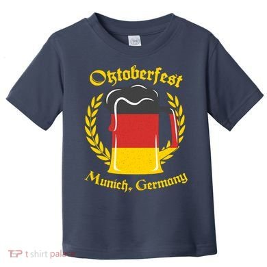 Oktoberfest Munich Germany Flag Mug Toddler T-Shirt