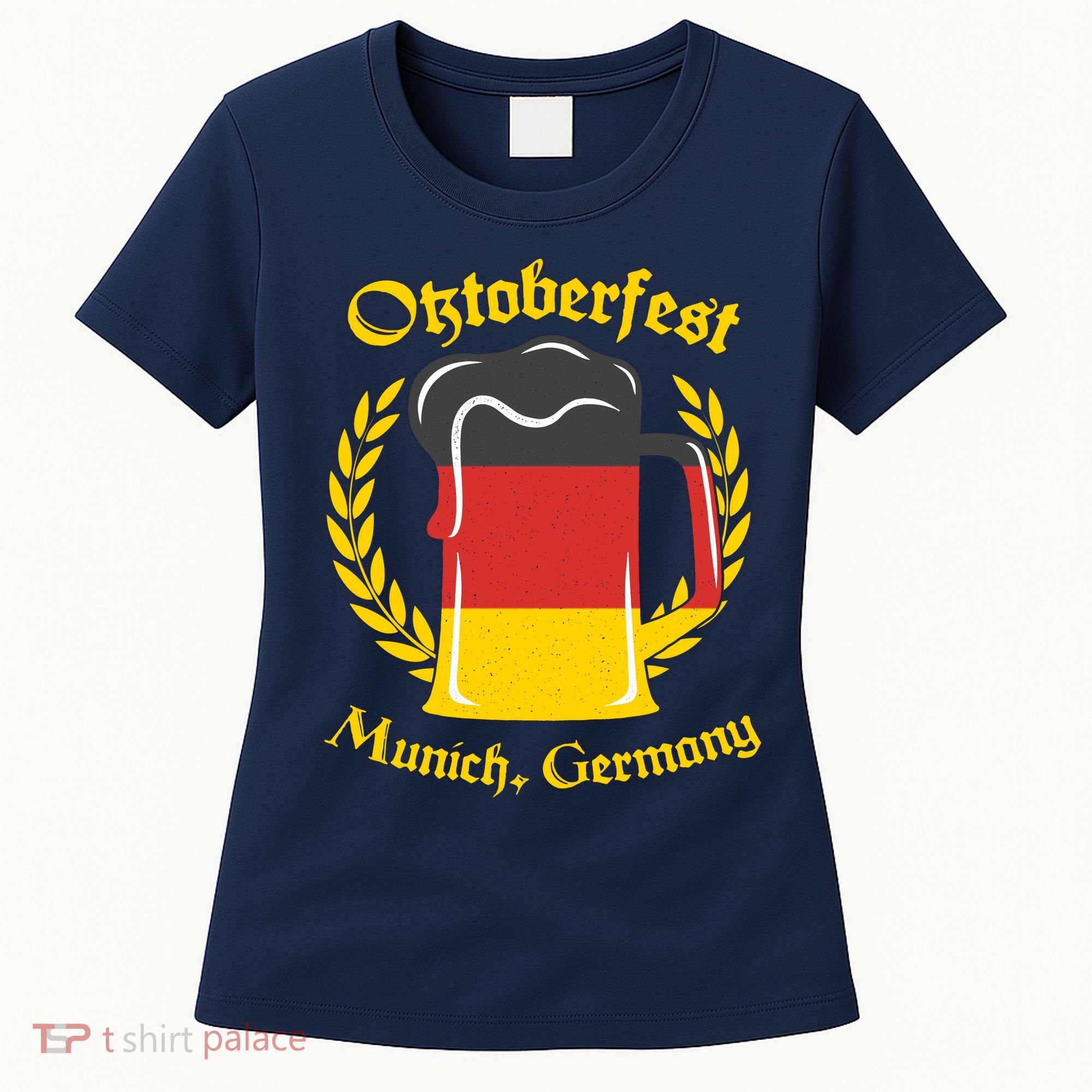 Oktoberfest Munich Germany Flag Mug Women's T-Shirt
