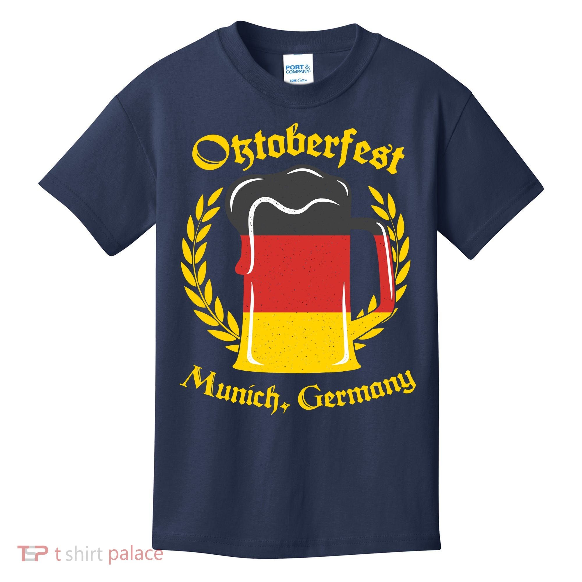 Oktoberfest Munich Germany Flag Mug Kids T-Shirt