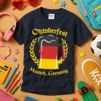 Oktoberfest Munich Germany Flag Mug Kids T-Shirt thumb 3