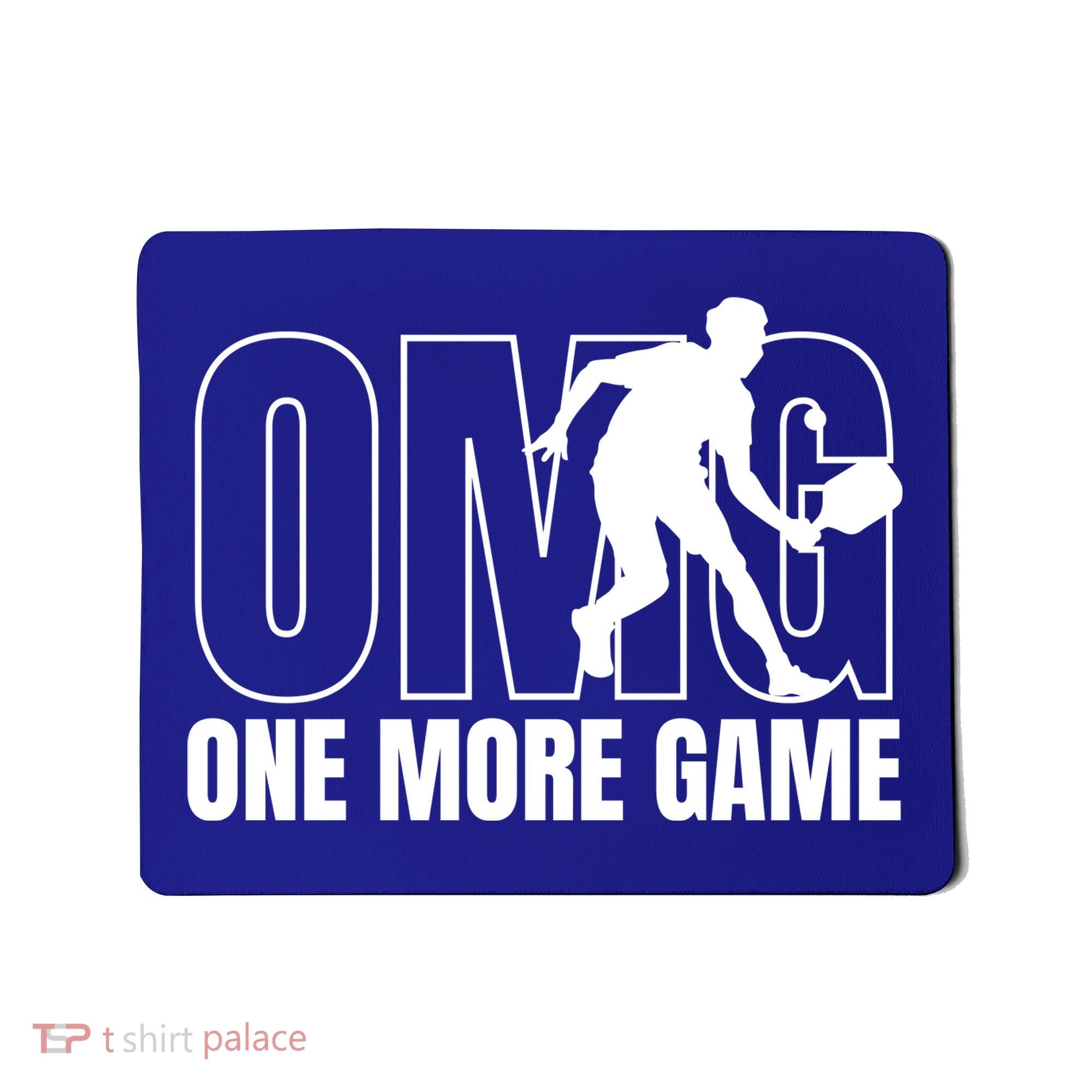 One More Game Omg Retro Funny Pickleball Lover Pickle Ball Mousepad