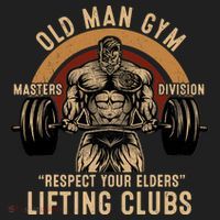 Old Man Gym Respect Your Elders Lifting Clubs Weightlifting Tumbler thumb 3