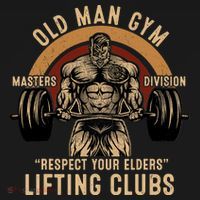Old Man Gym Respect Your Elders Lifting Clubs Weightlifting Ornament thumb 1
