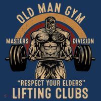 Old Man Gym Respect Your Elders Lifting Clubs Weightlifting Apron thumb 3