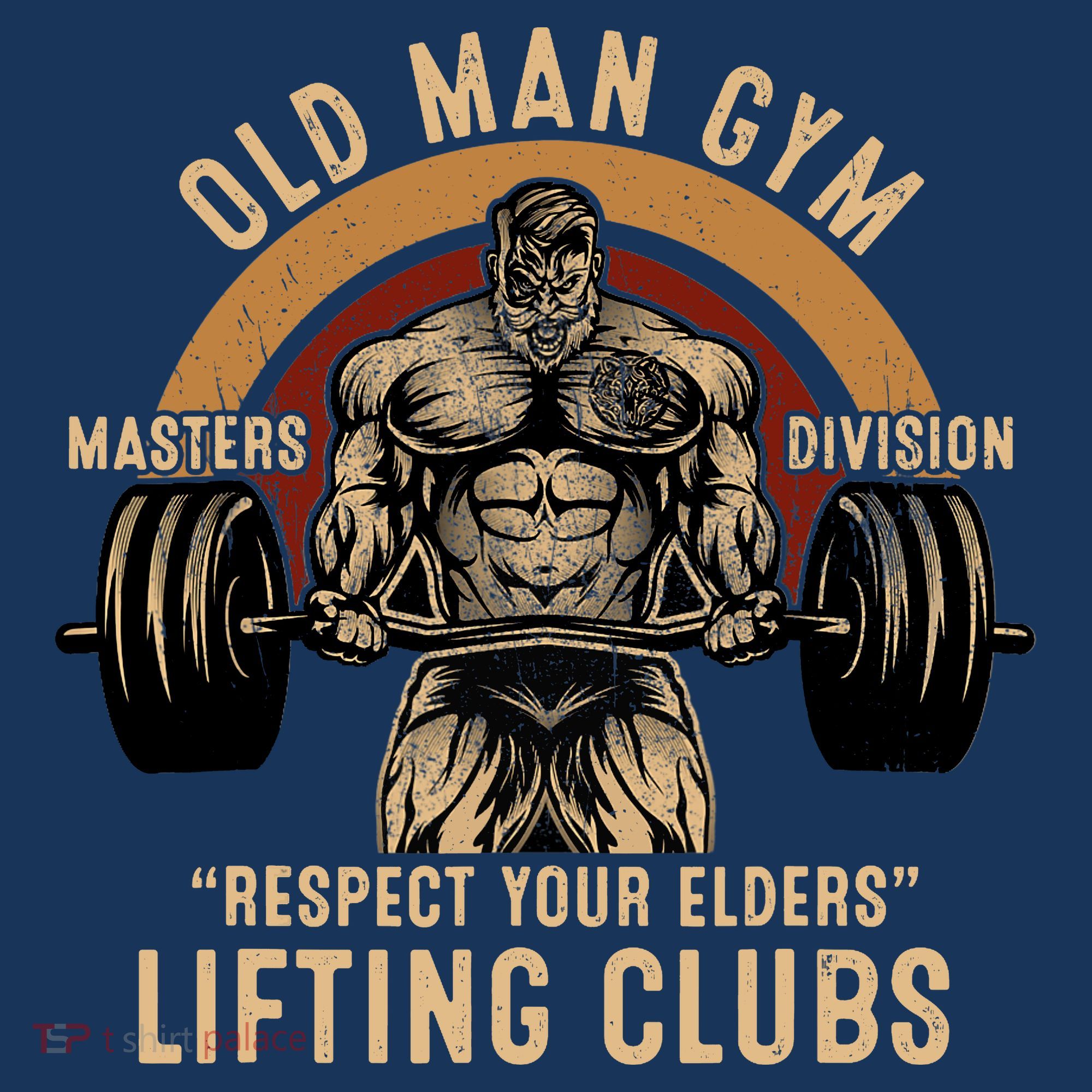Old Man Gym Respect Your Elders Lifting Clubs Weightlifting Women's Hoodie