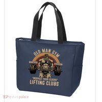 Old Man Gym Respect Your Elders Lifting Clubs Weightlifting Tote Bag thumb 3