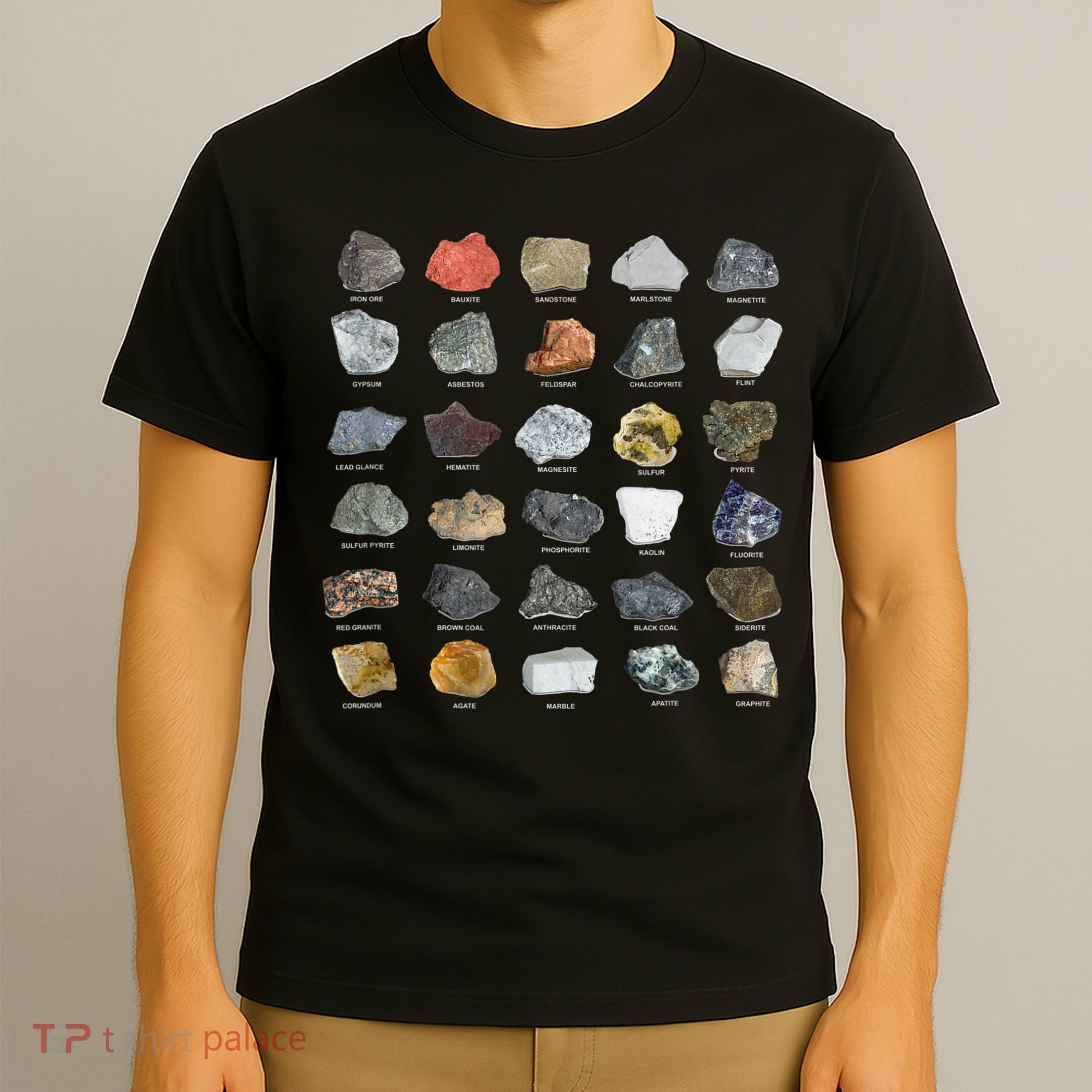 Ores Minerals Gems And Crystals Rock Collecting T-Shirt