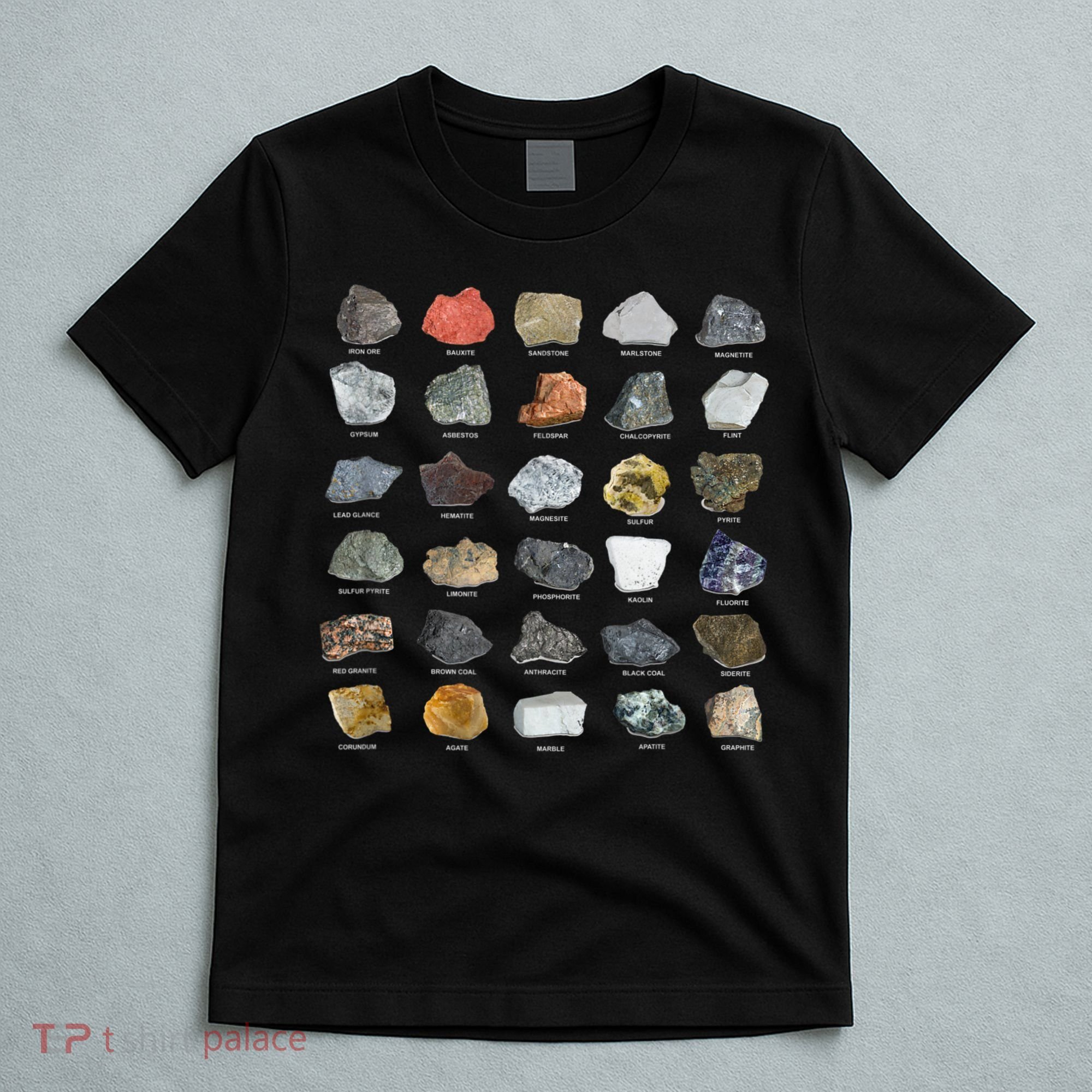 Ores Minerals Gems And Crystals Rock Collecting T-Shirt