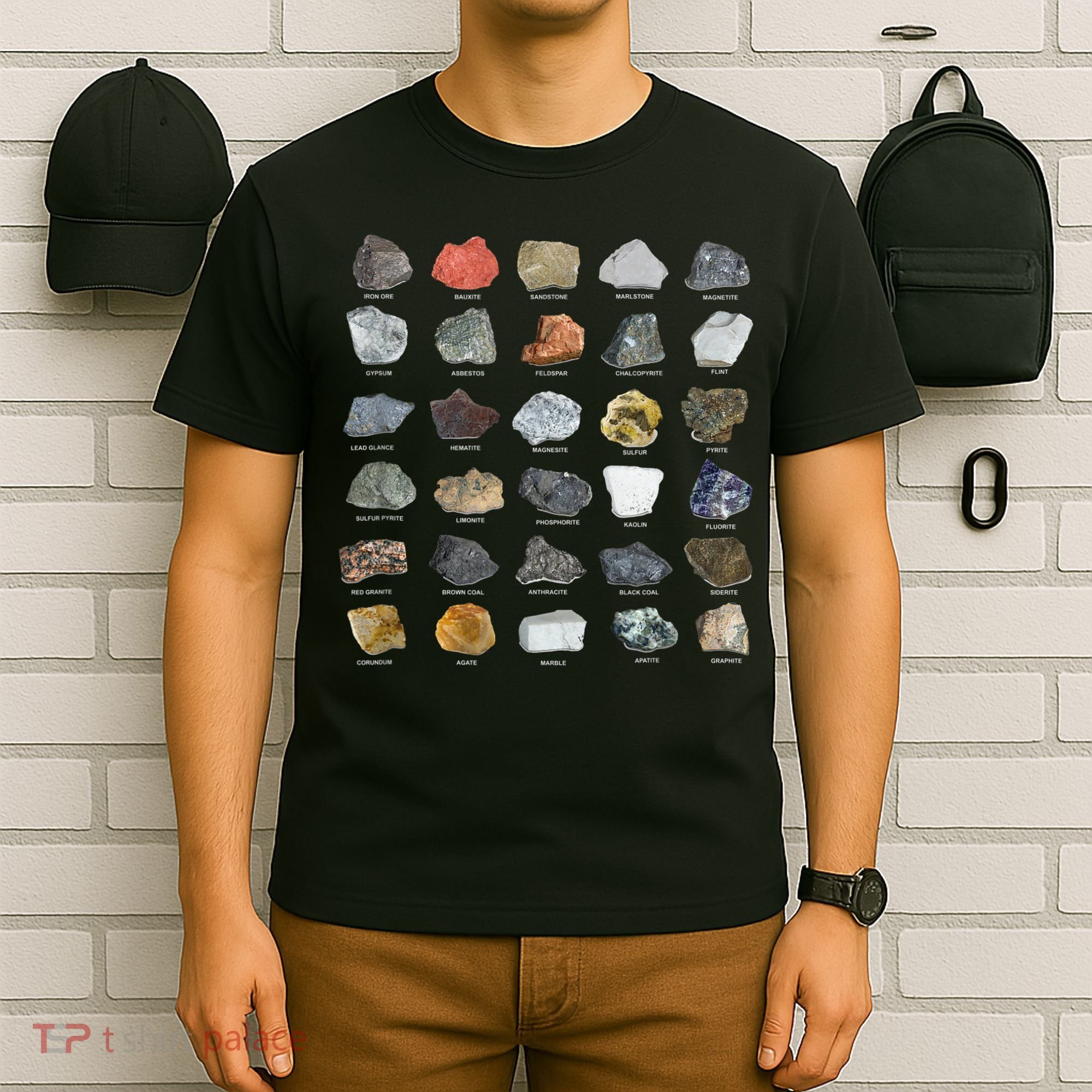 Ores Minerals Gems And Crystals Rock Collecting T-Shirt