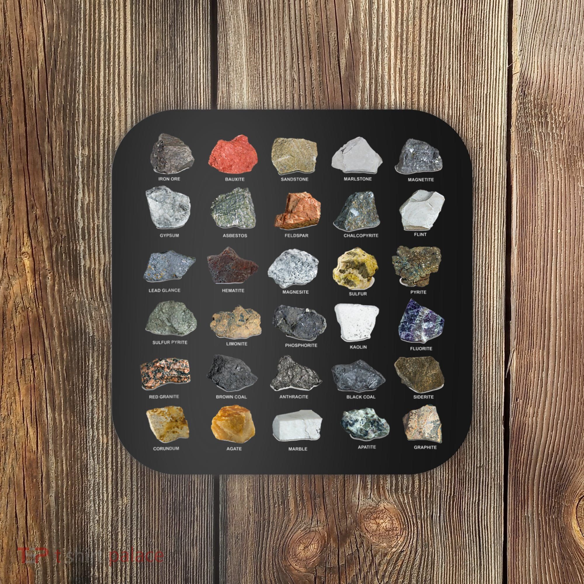 Ores Minerals Gems And Crystals Rock Collecting Coaster