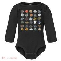 Ores Minerals Gems And Crystals Rock Collecting Baby Long Sleeve Bodysuit thumb 0
