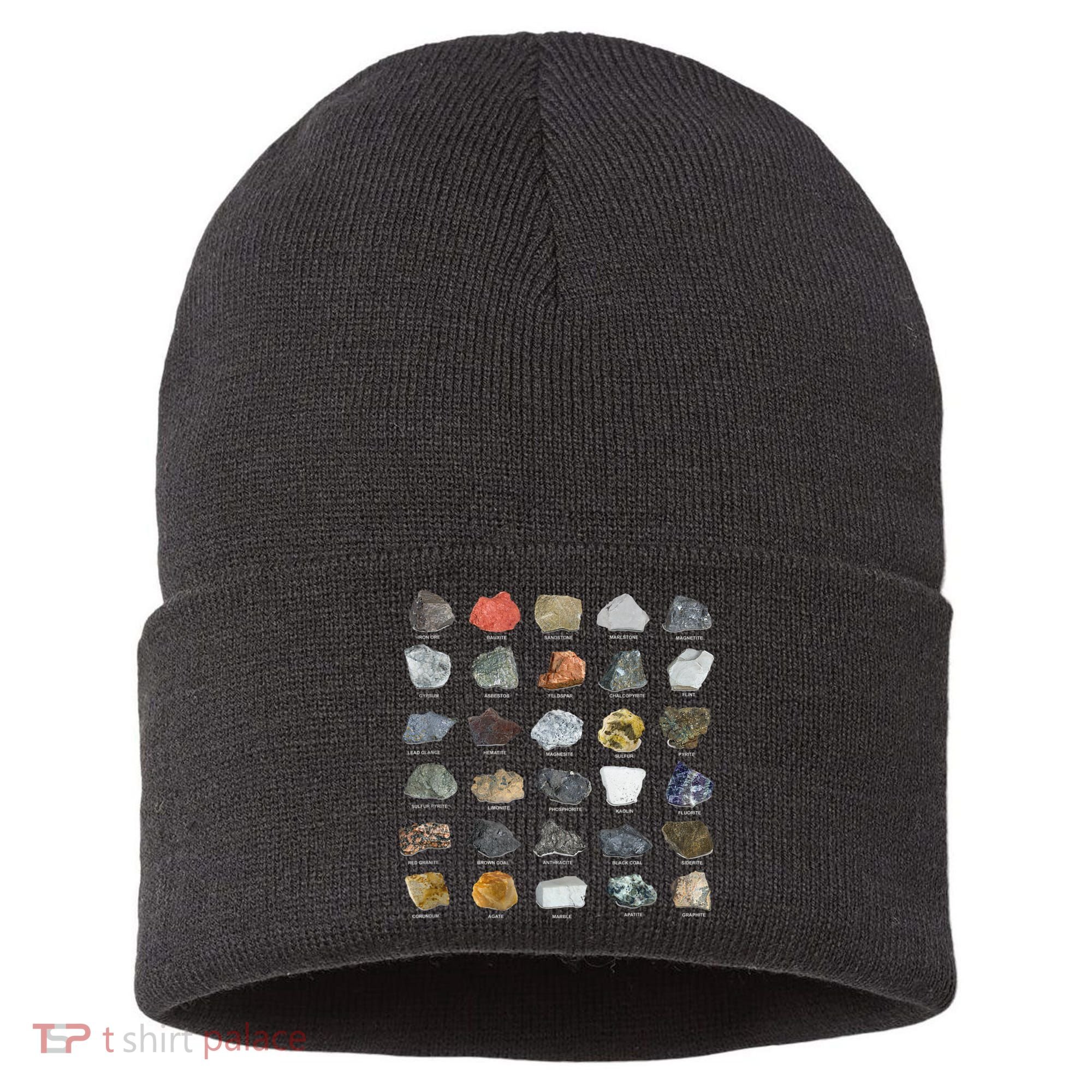 Ores Minerals Gems And Crystals Rock Collecting Sustainable Knit Beanie