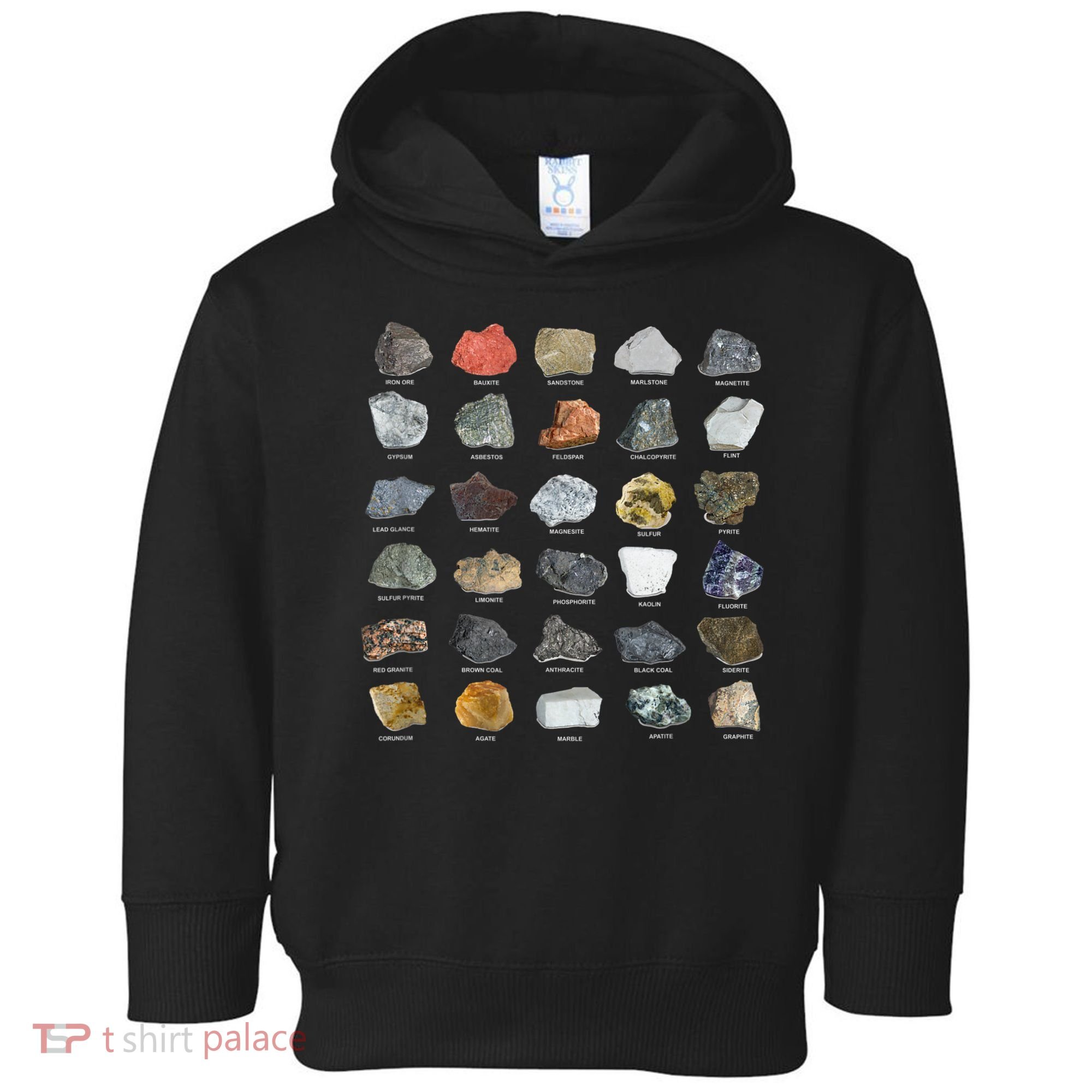 Ores Minerals Gems And Crystals Rock Collecting Toddler Hoodie